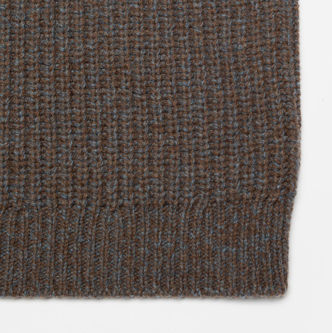August Chunky Crew Neck Knit - Brown