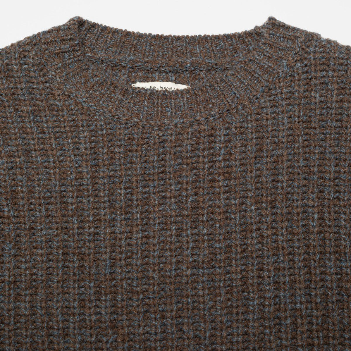 August Chunky Crew Neck Knit - Brown