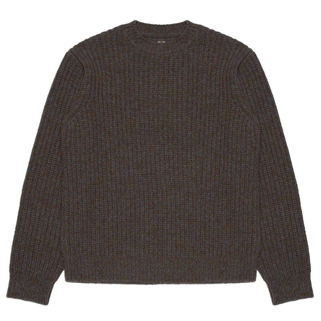 August Chunky Crew Neck Knit - Brown