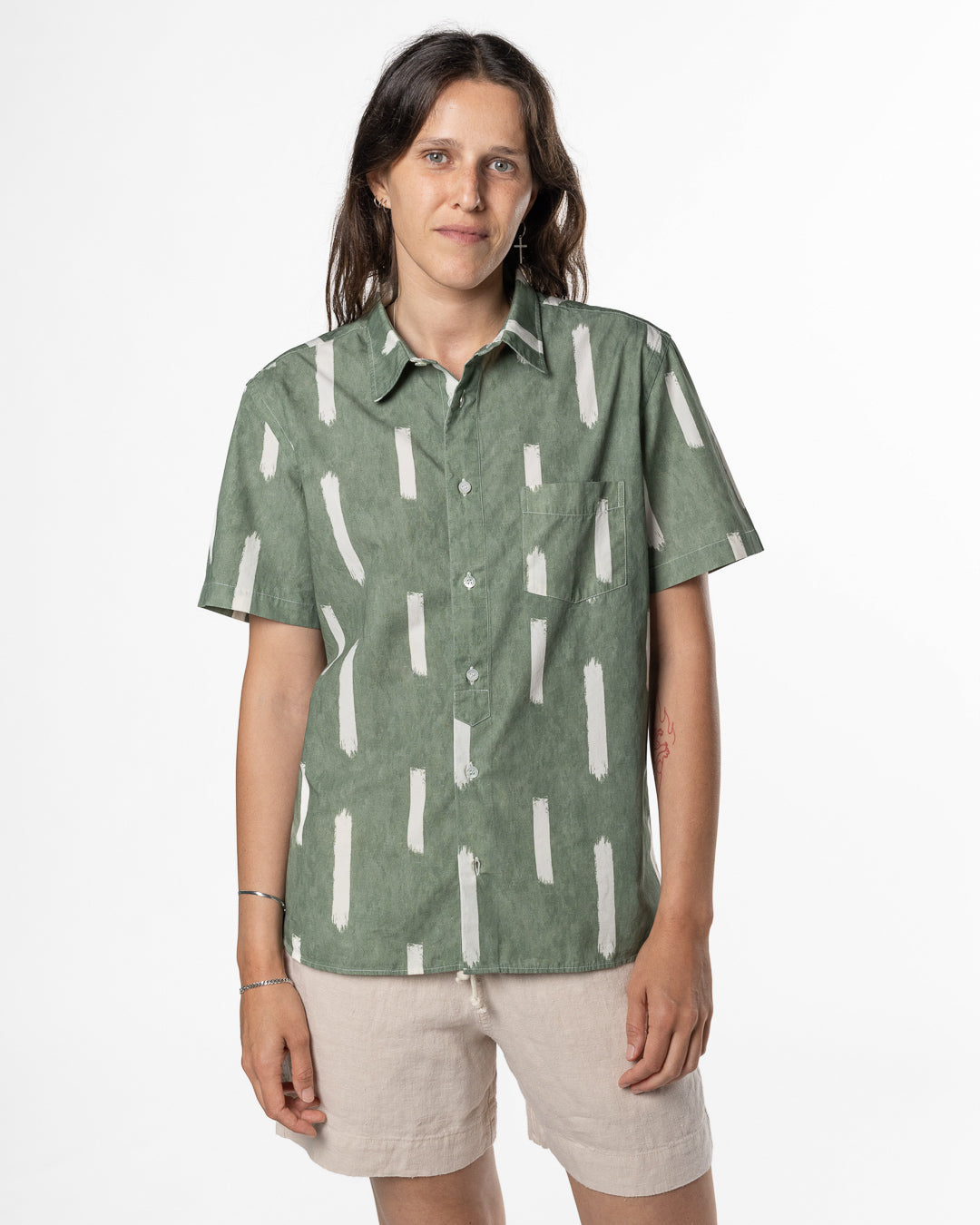 Alegre Printed Shirt - Bush Green Bay