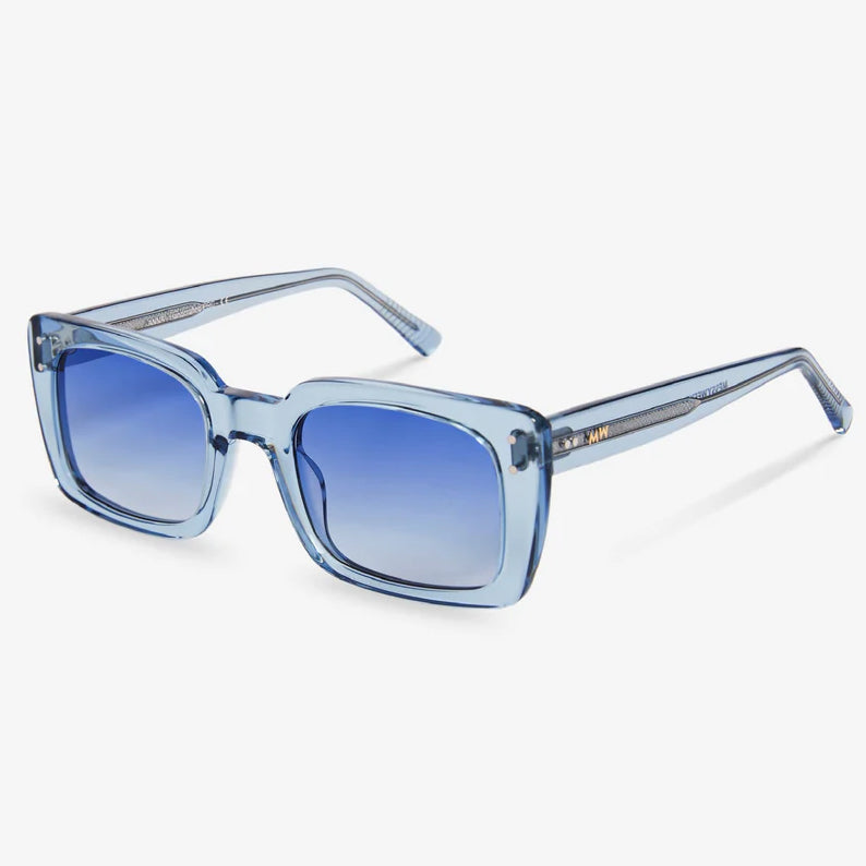Anna Sunglasses - Blue & Crystal Blue Lens