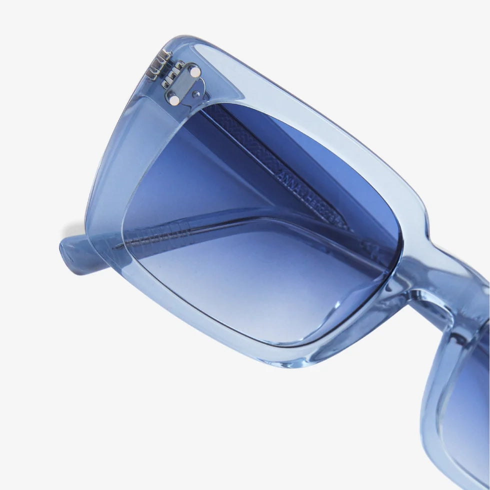 Anna Sunglasses - Blue & Crystal Blue Lens