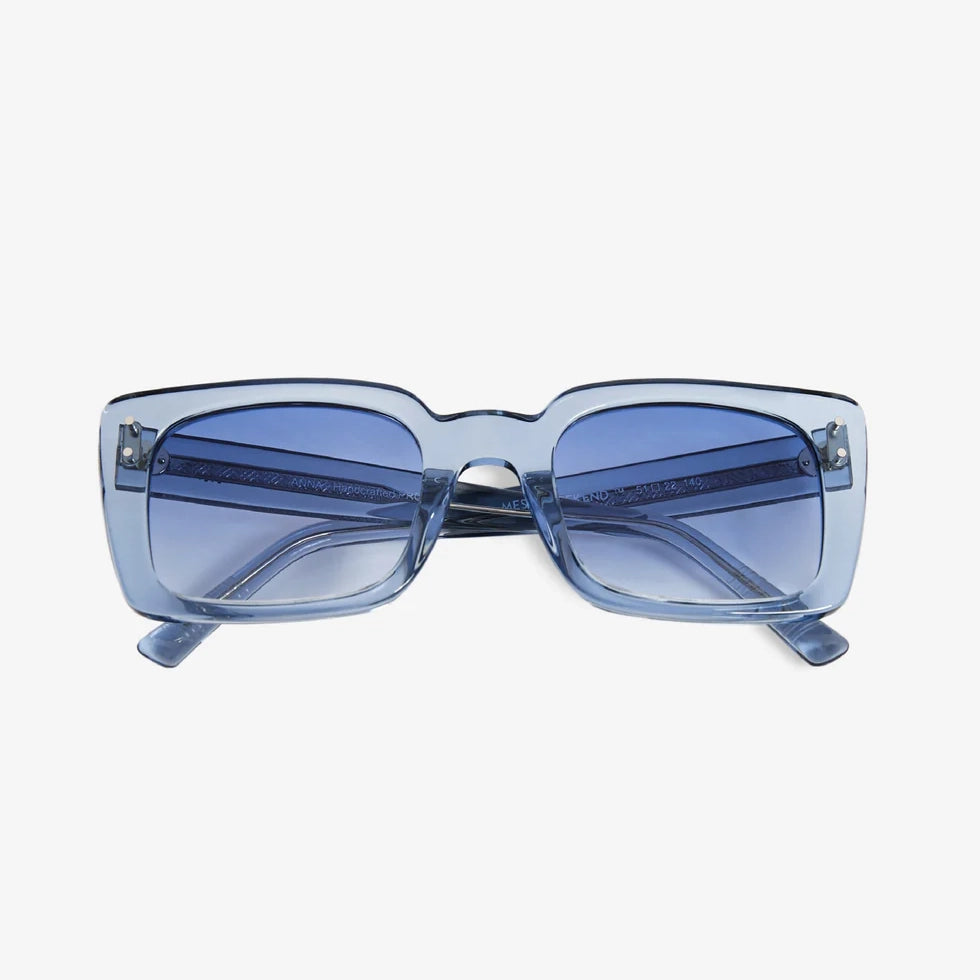 Anna Sunglasses - Blue & Crystal Blue Lens