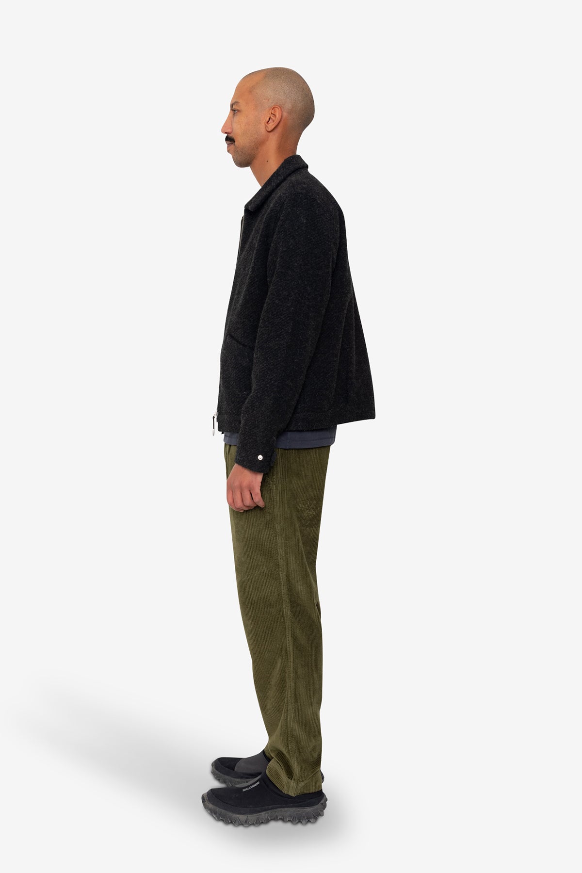Signal Blouson - Charcoal Wool Twill