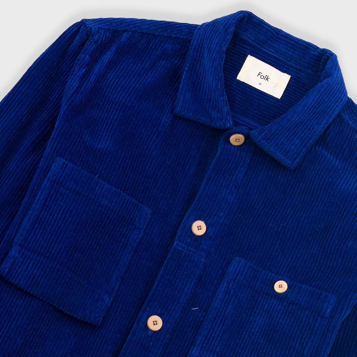 Patch Overshirt - Rich Navy Chunky Cord