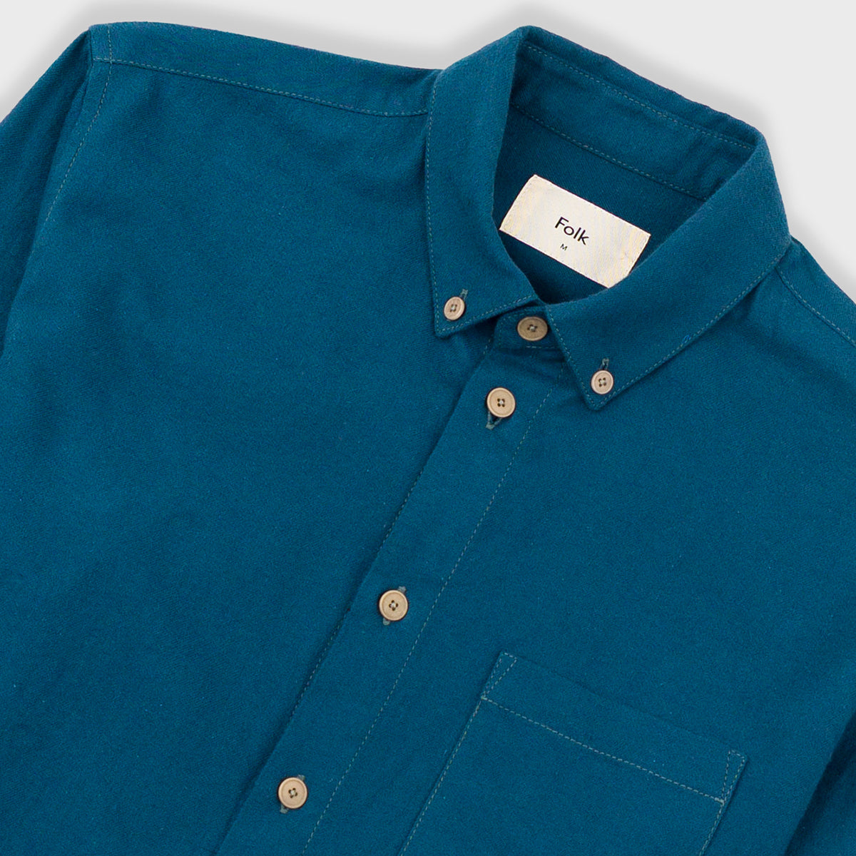 Relaxed Fit Shirt - Storm Blue Flannel
