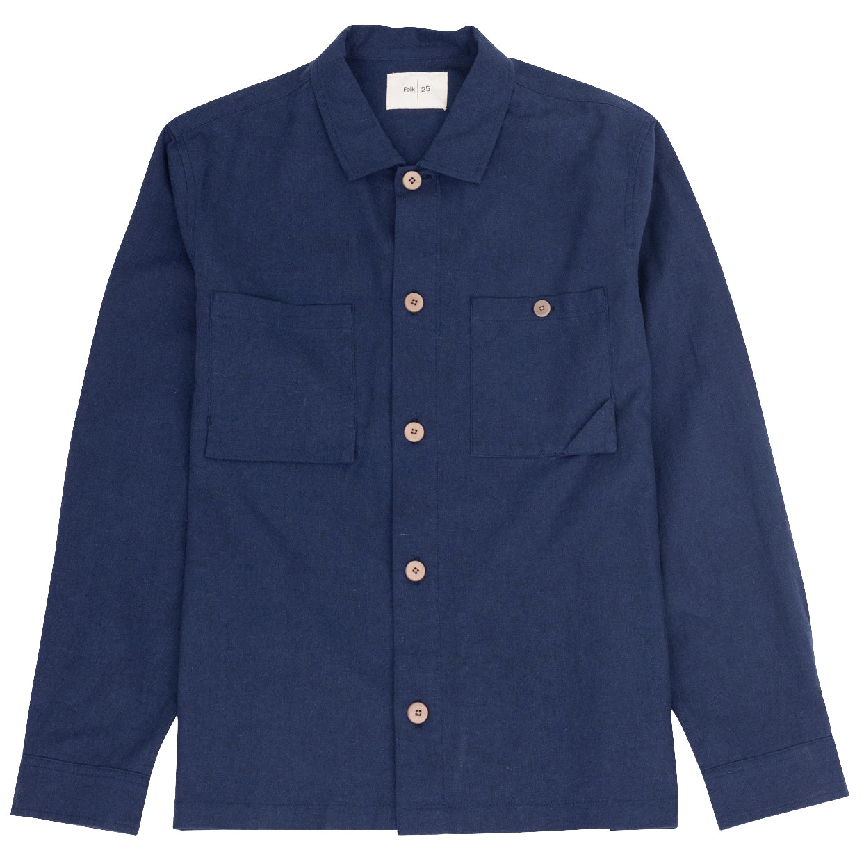 Anniversary Patch Overshirt - Navy Linen
