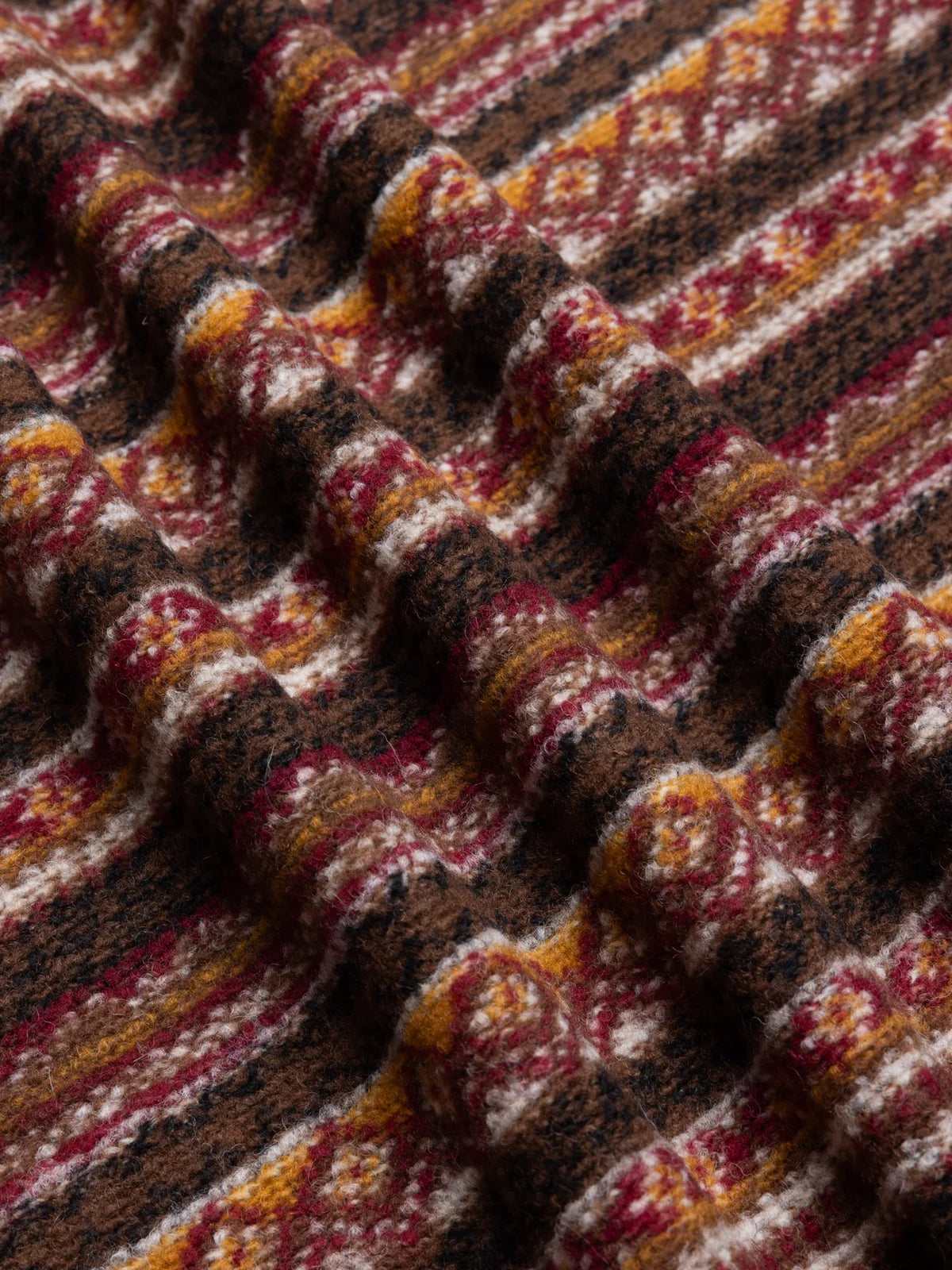 Junction Sweat - Umber Knitted Fairisle
