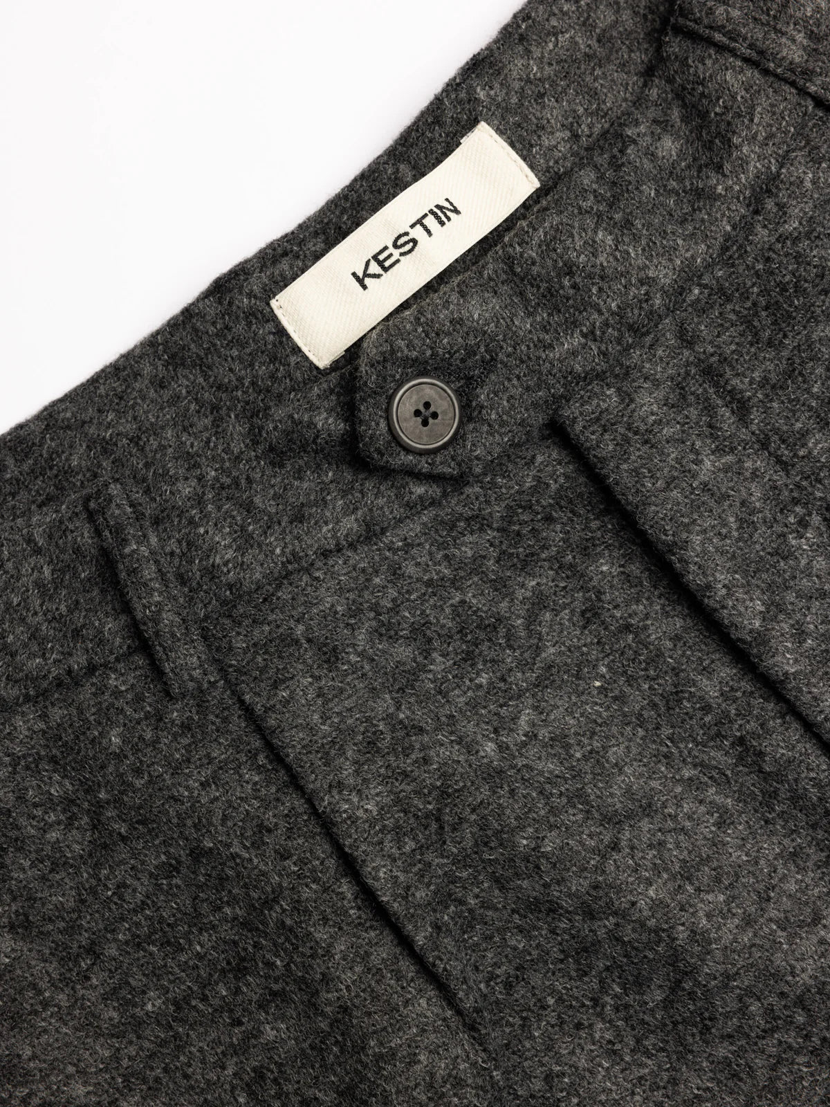 Wick Trouser - Charcoal Bonded Wool Mix