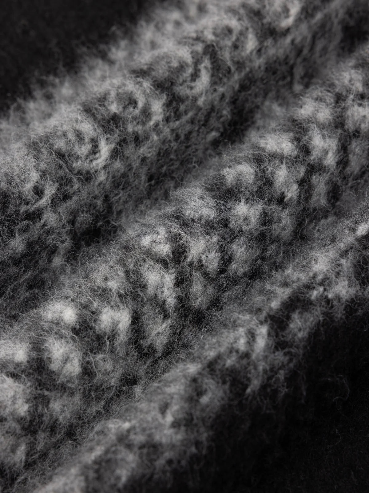 Junction Crew - Black Fairisle Band Fleece