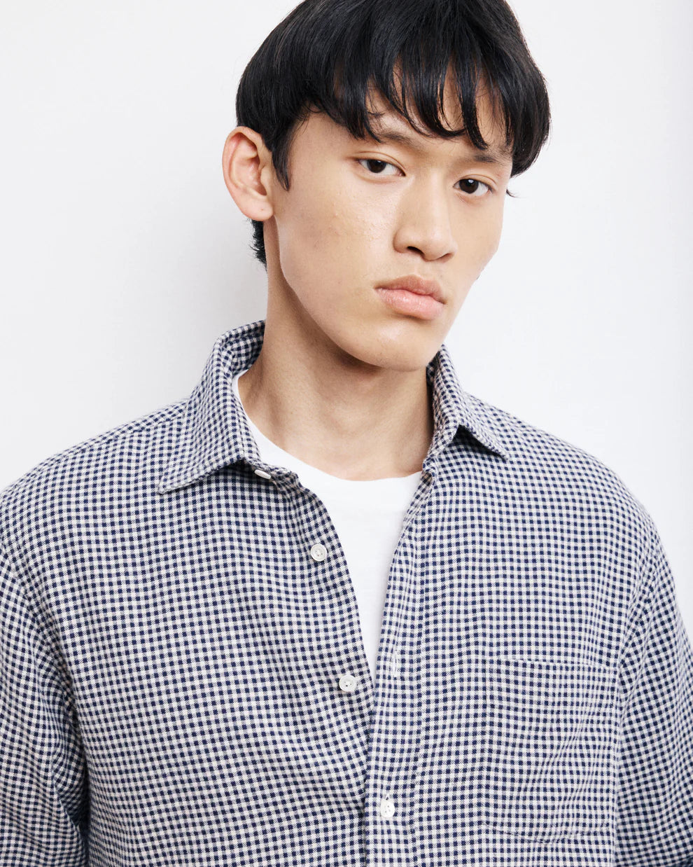 Paul Shirt 11017 - Navy & Ivory #02