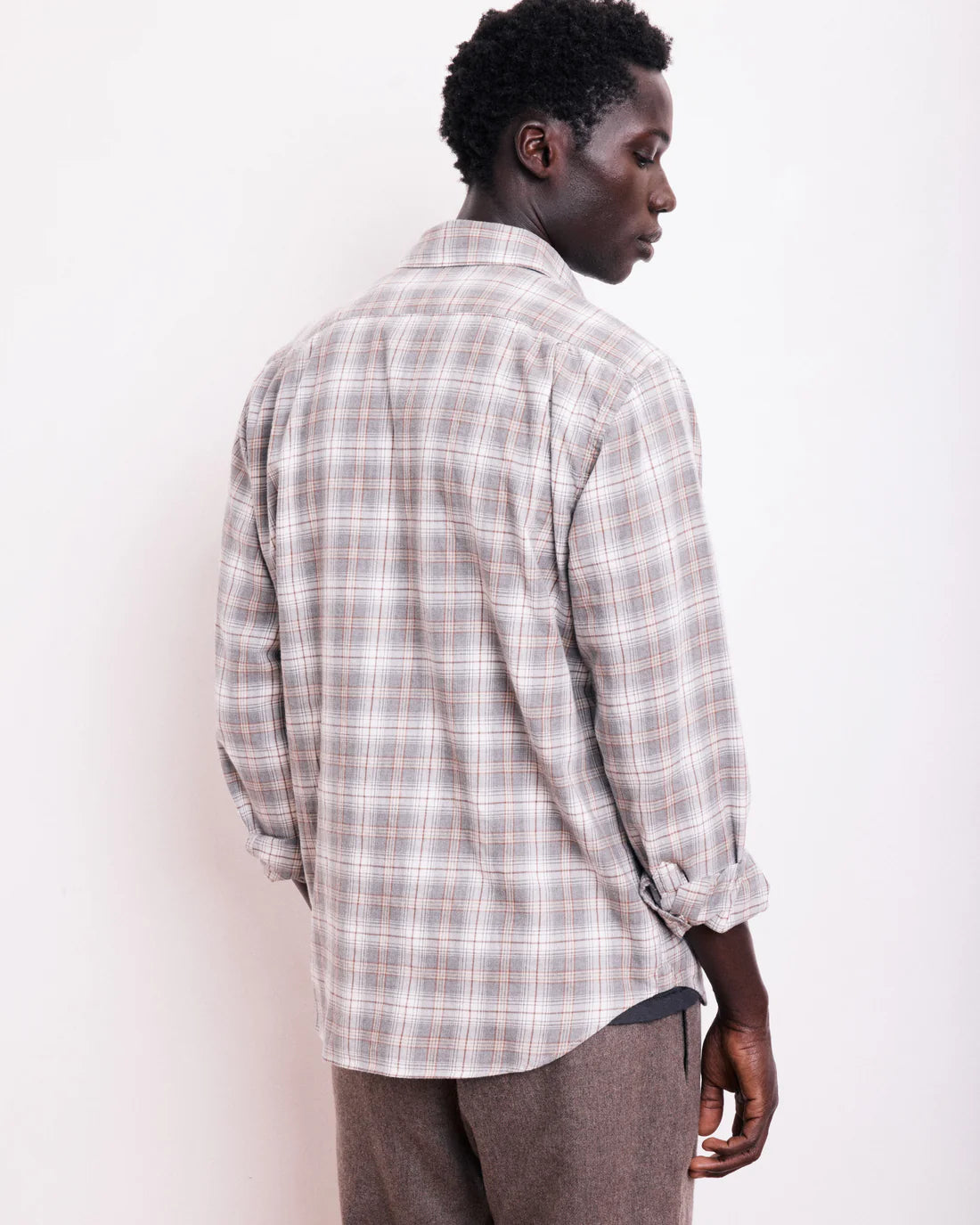 Paul Shirt 11022 - Grey & Natural #01