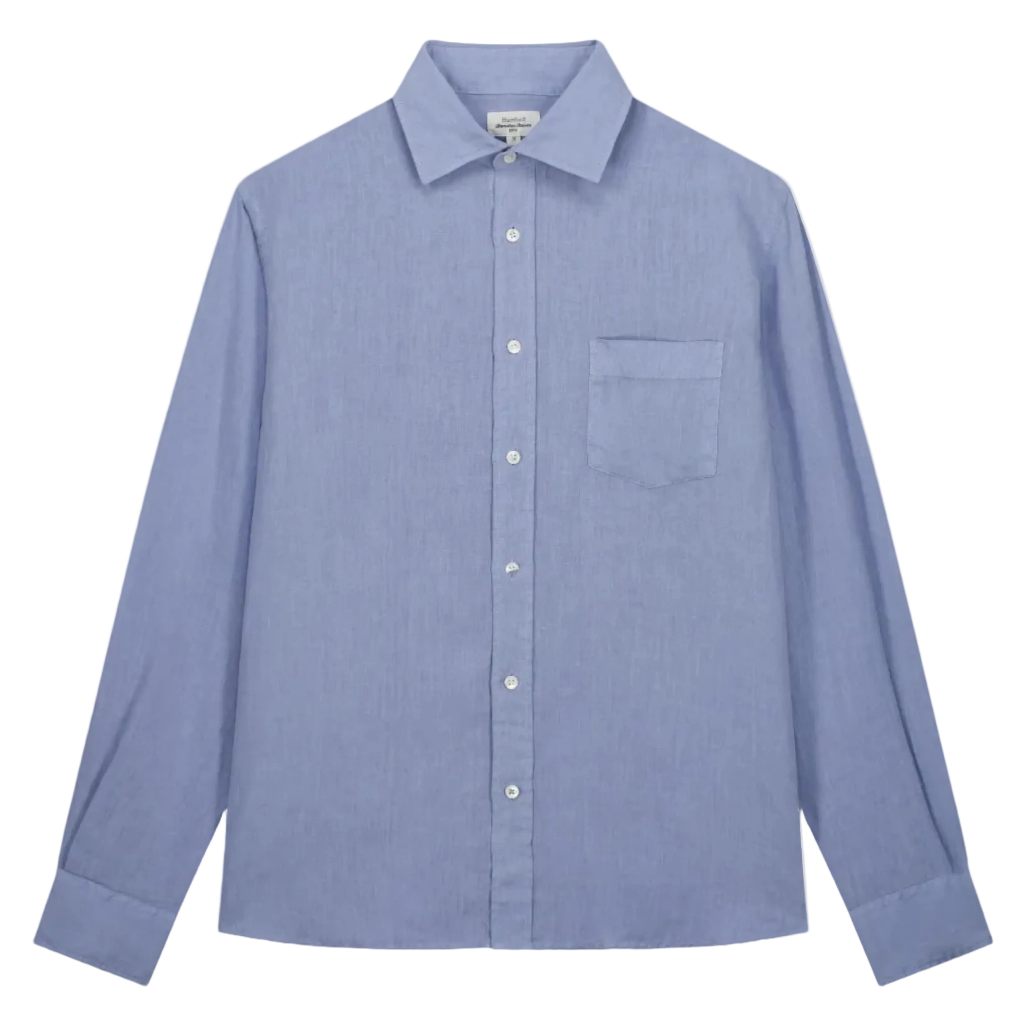 Paul Pat Shirt 1001 - Bleach Blue Linen (64)