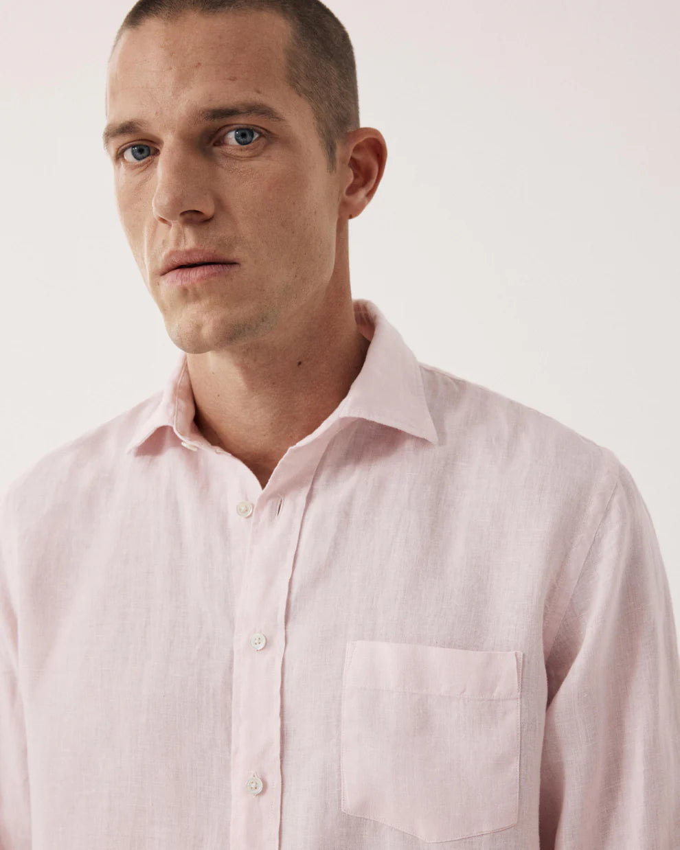 Paul Pat Shirt 1001 - Pink Linen (86)