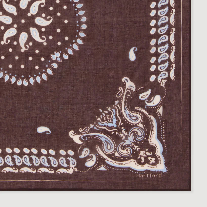 Paisley Neck Scarf - Wood