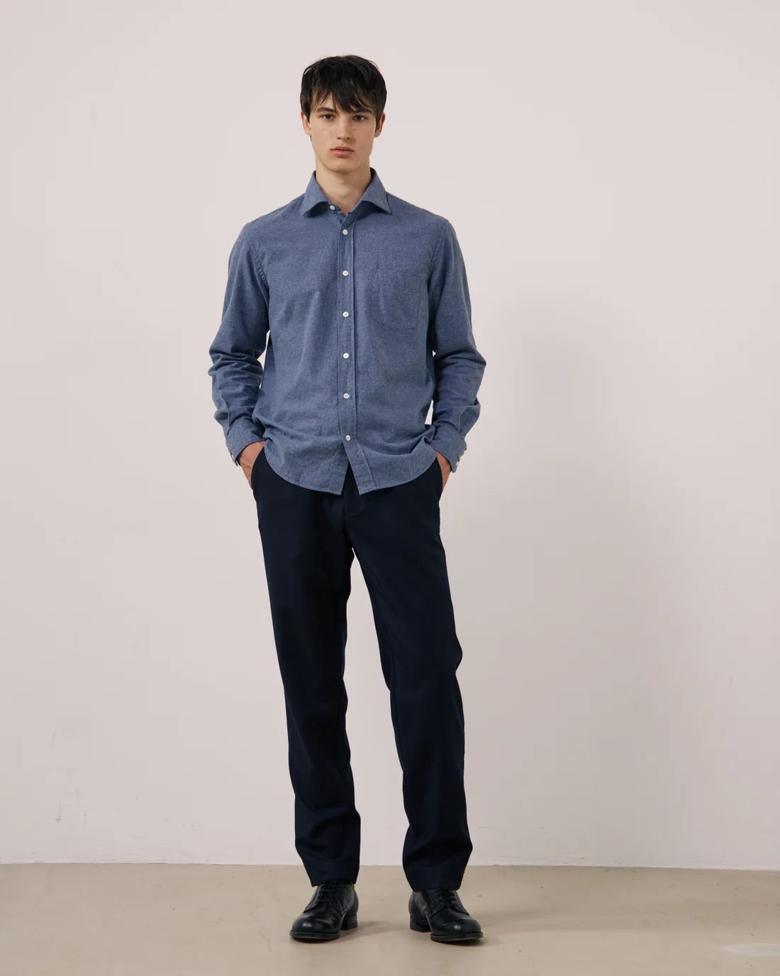 Paul Shirt 1018 - Denim Flannel (#03)
