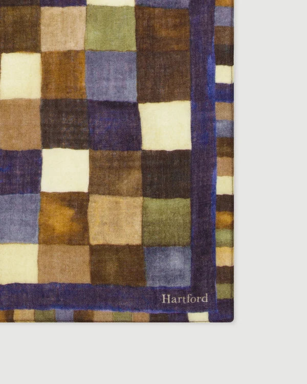 Geometric Scarf 6417 - Blue