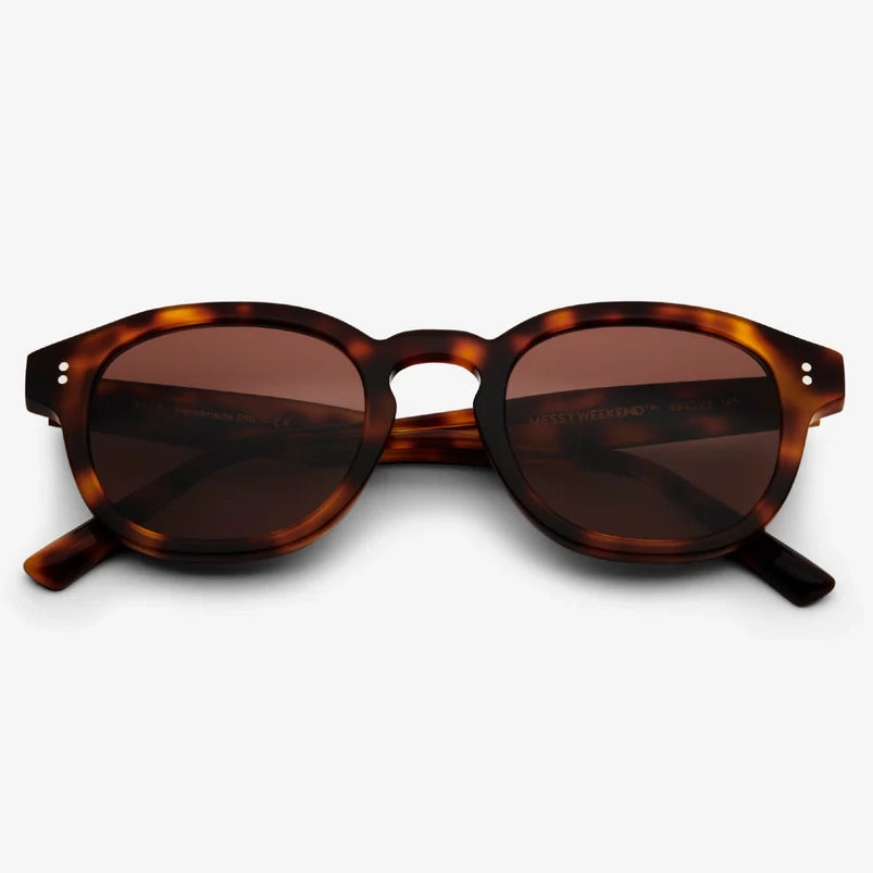 Bille Sunglasses - Tortoise & Gradient Brown Lens