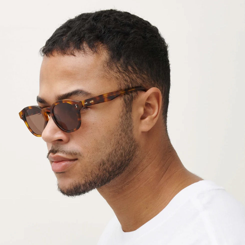 Bille Sunglasses - Tortoise & Gradient Brown Lens