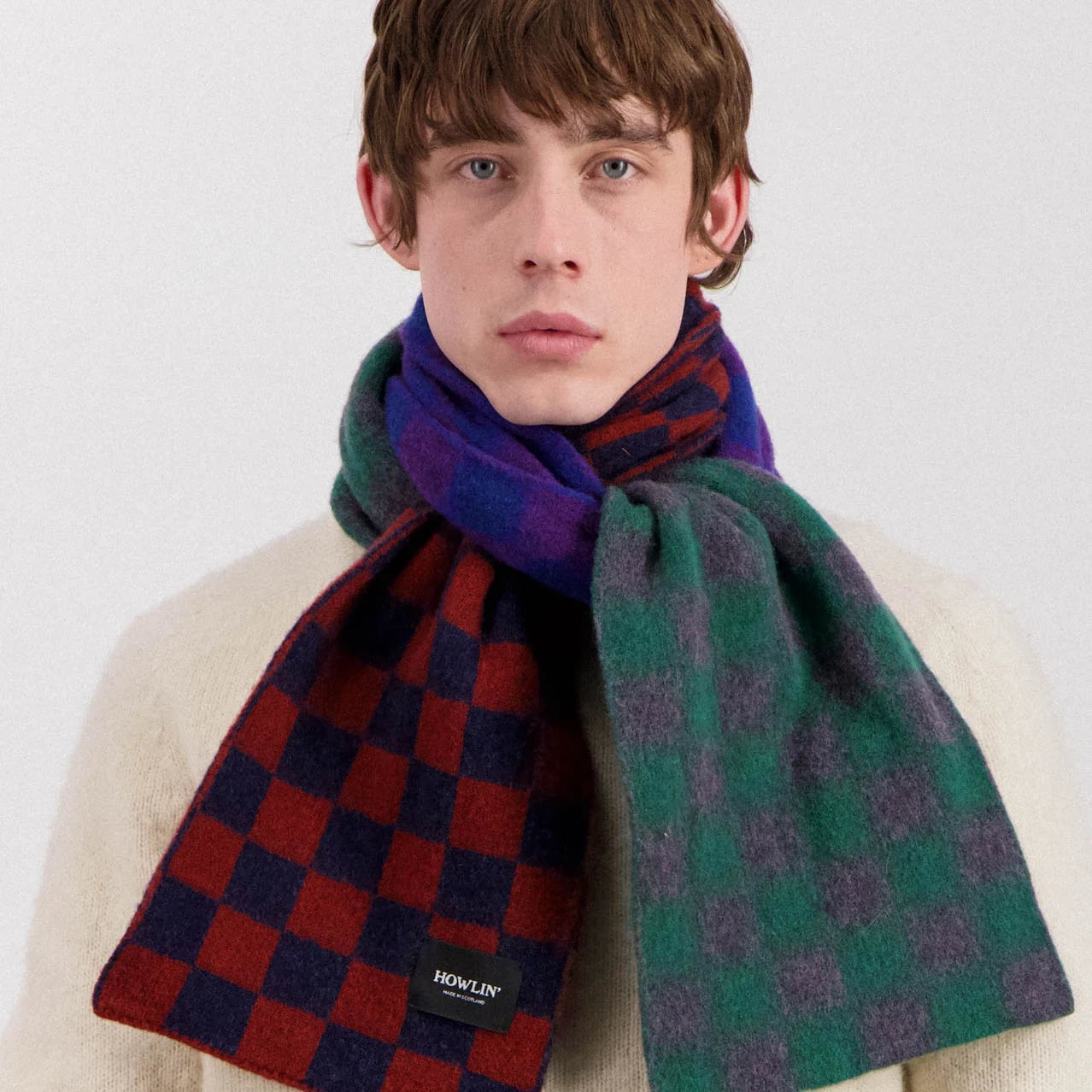 Cosmic Checkerboard Scarf - Nevermind