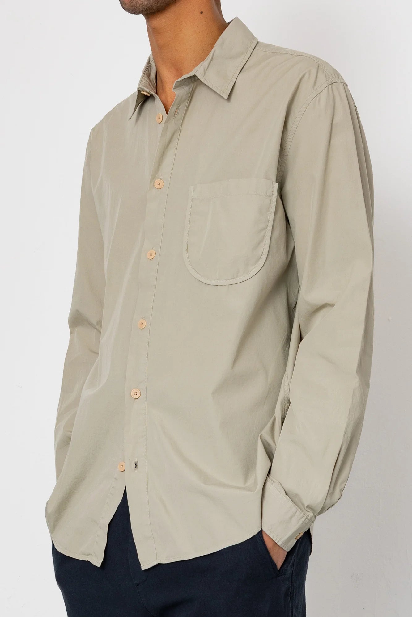 Curve Shirt - Silver Sage