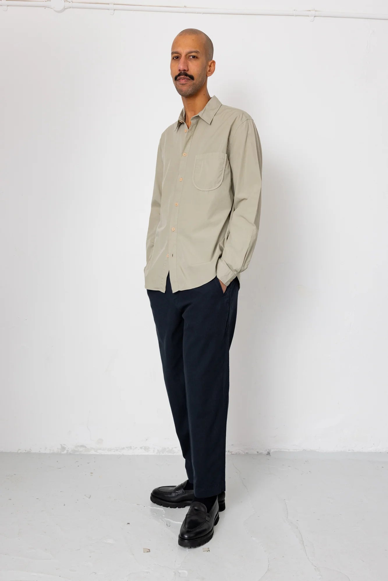 Curve Shirt - Silver Sage