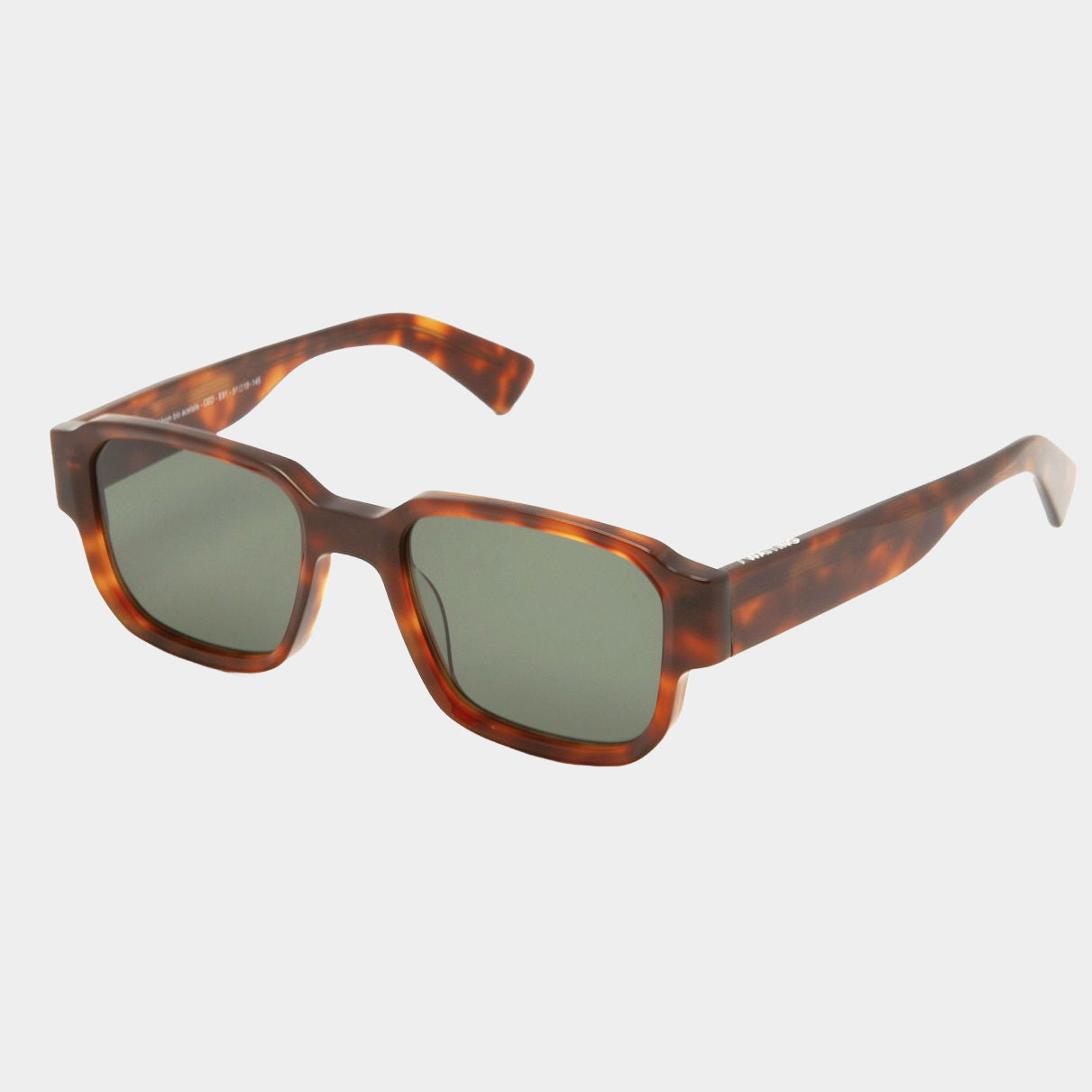 Ced E81 Sunglasses - Tortoiseshell & Green Lens
