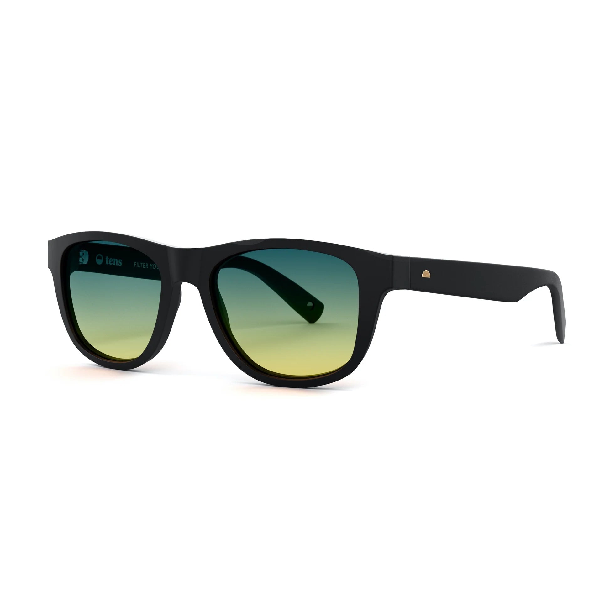 Classic Matte Black Sunglasses & Tropic High Lens