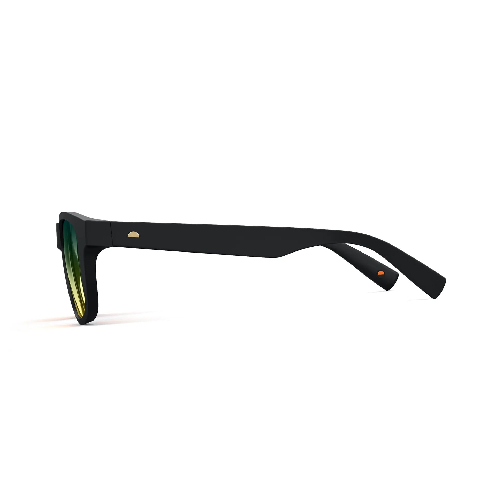 Classic Matte Black Sunglasses & Tropic High Lens