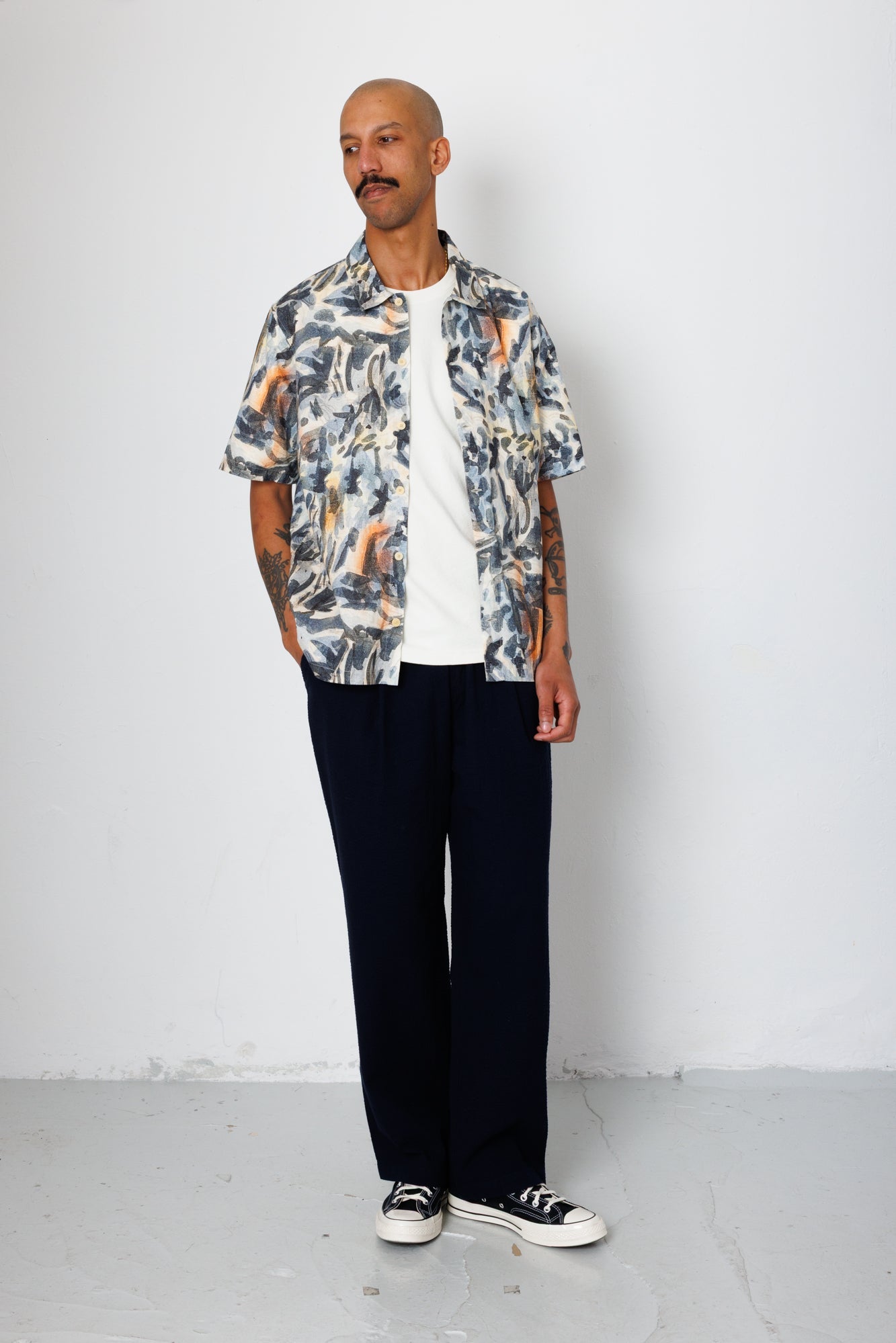 Gabe Shirt - Jungle Cat Print | Folk x Goss Brothers