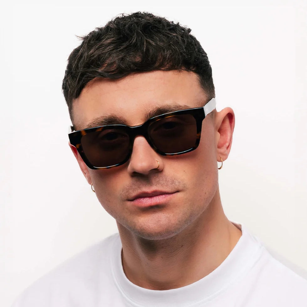Dean Sunglasses - Tortoise & Brown Lens