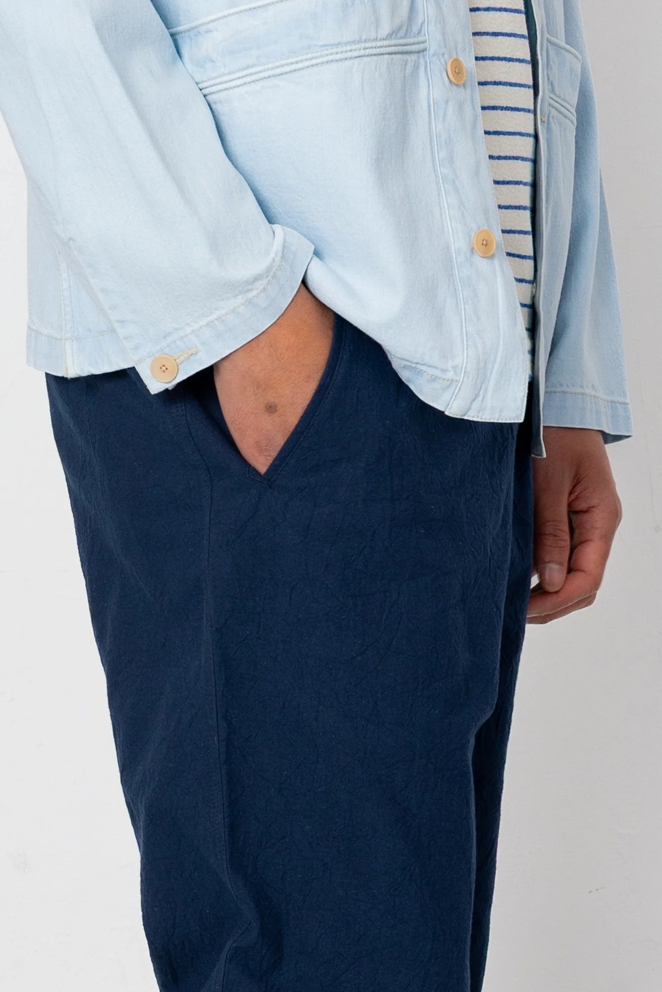 Assembly Pant - Dark Navy Crinkle