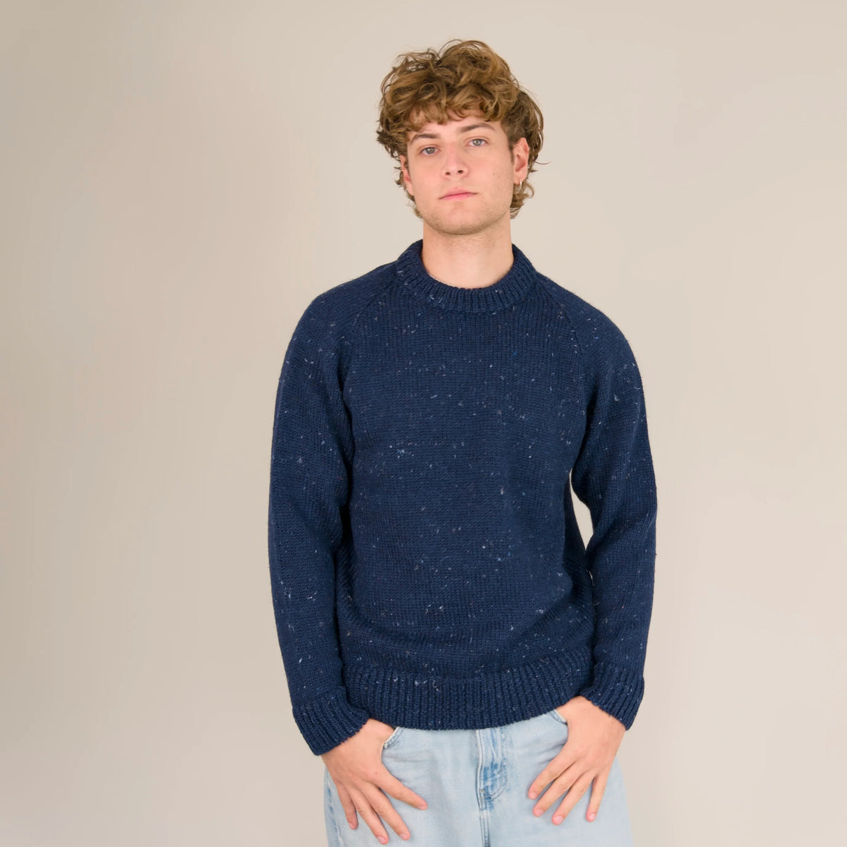 Raglan Nepp Knit - Blue John