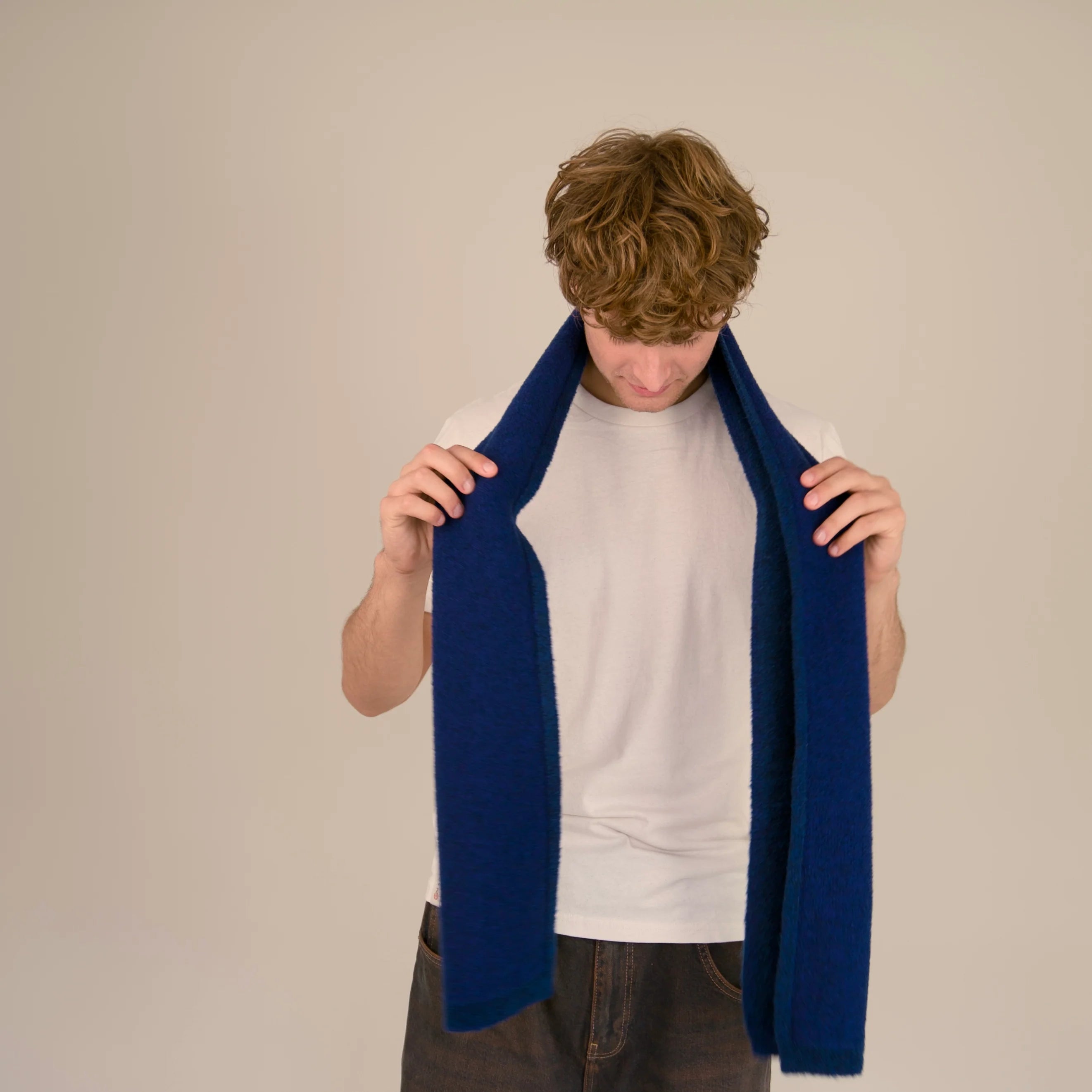 Piccadilly Scarf - Prussian Blue