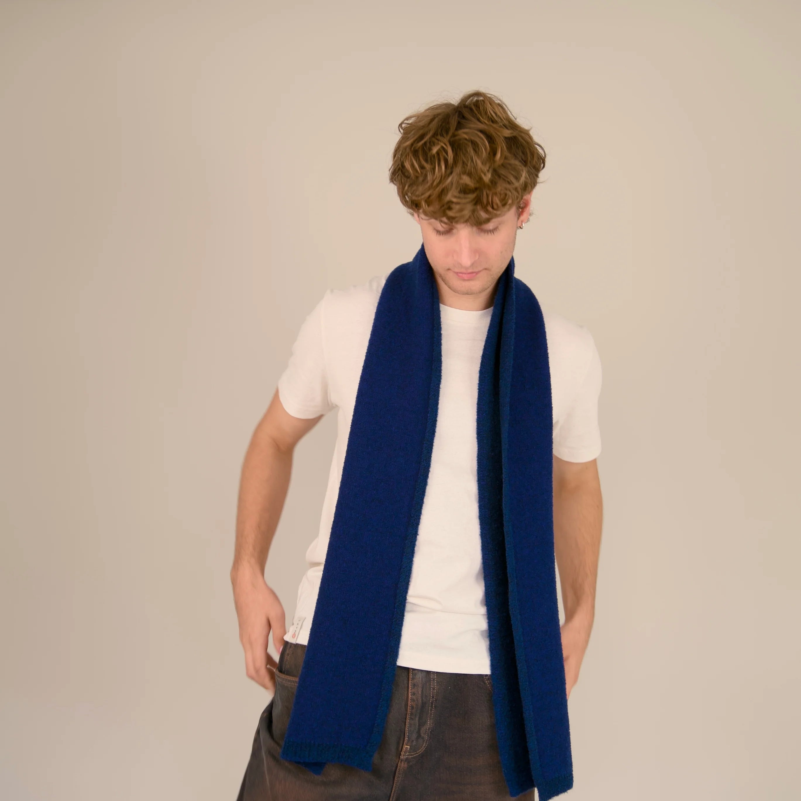 Piccadilly Scarf - Prussian Blue