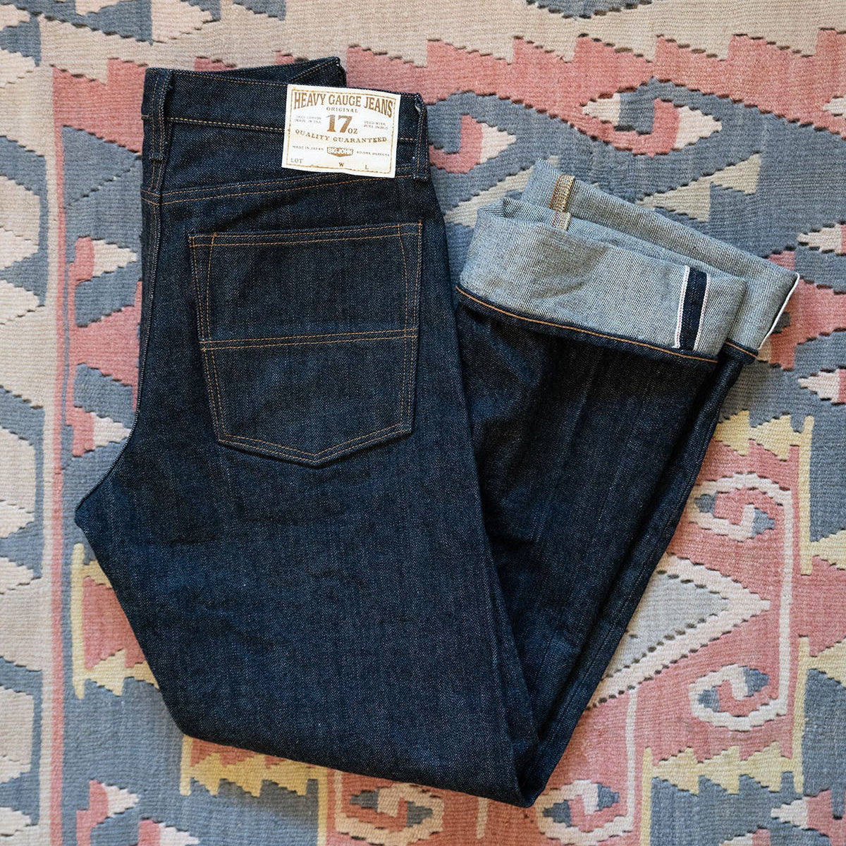 Heavy Gauge 17oz M1803 Straight Jeans - One Wash