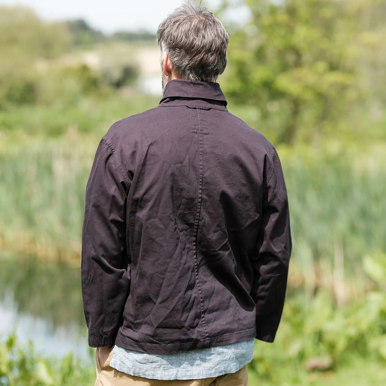 The Shawl Collar Smock - Indigo