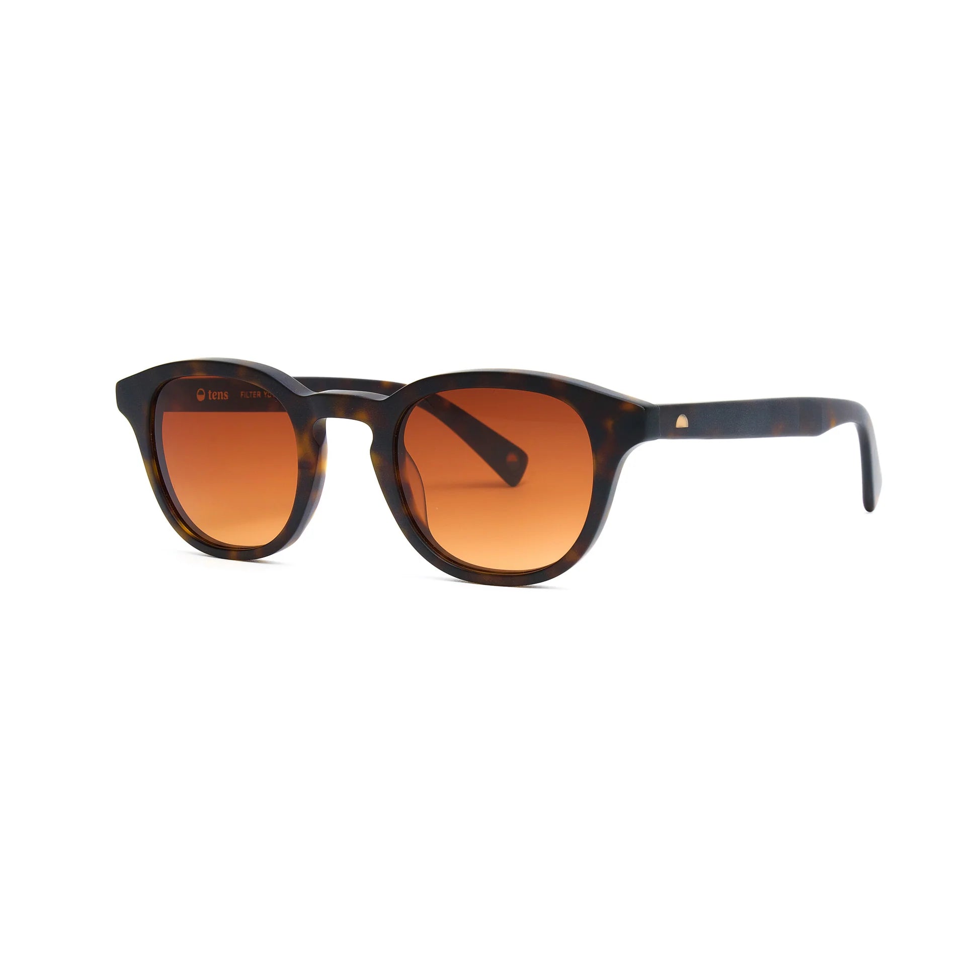 Dustin New Matte Dark Tortoise Sunglasses & Original Lens