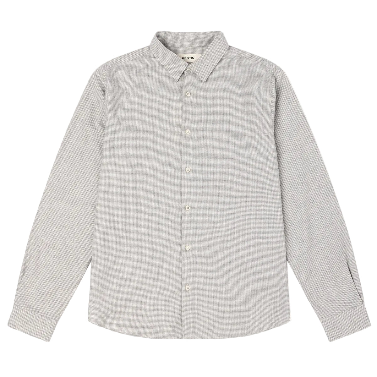 Dirleton Shirt - Grey Houndstooth Shirting