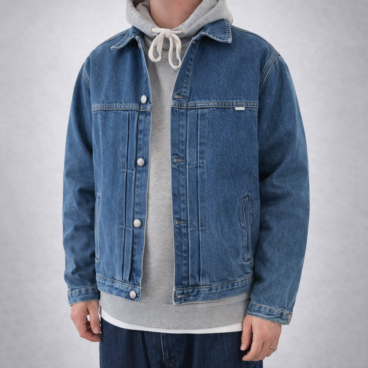 Freeland Jacket - Blue Mid Stone Wash