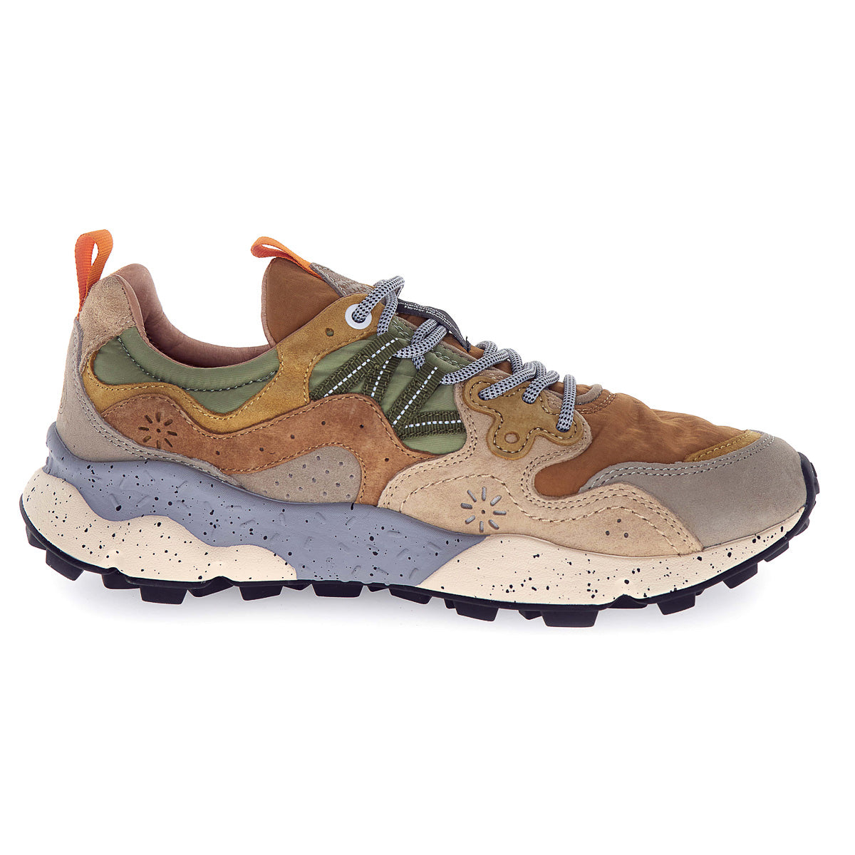Yamano 3 Man Trainers - Grey/Light Brown/Beige