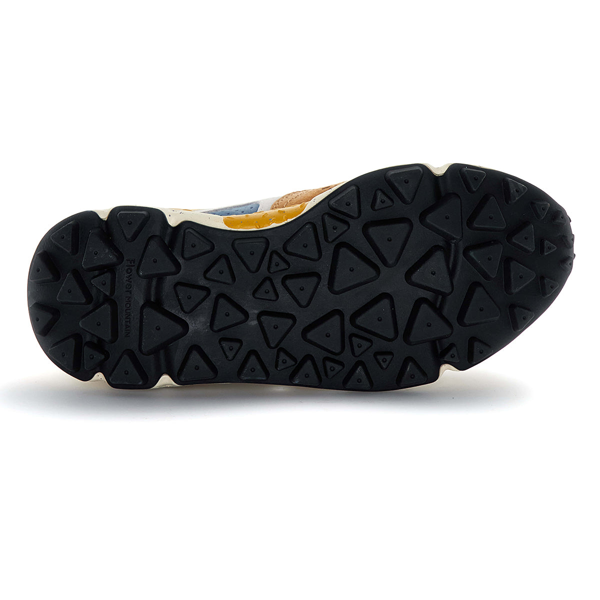 Yamano 3 Man Trainers - Azure/Stone/Orange