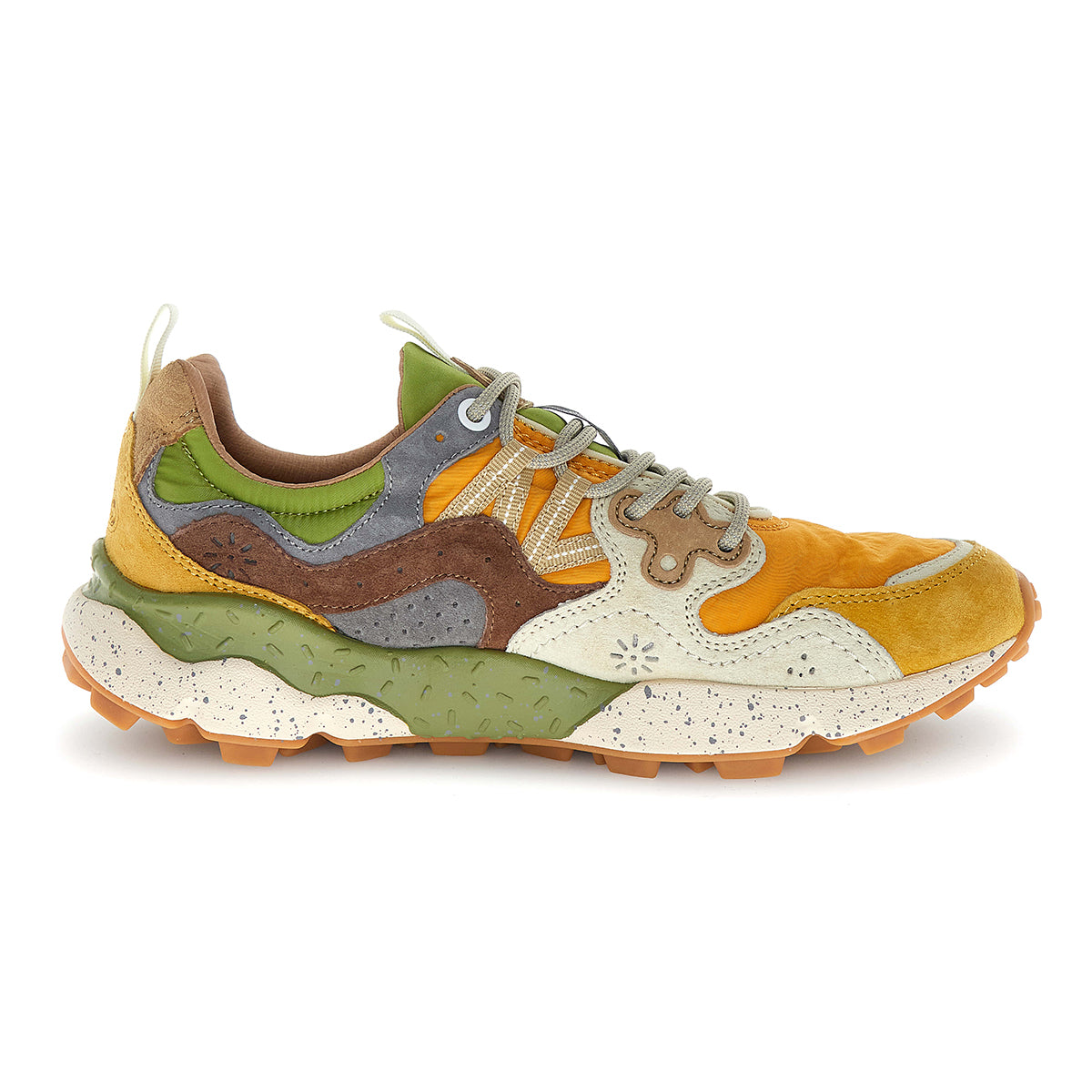 Yamano 3 Man Trainers - Ochre/Orange/Beige
