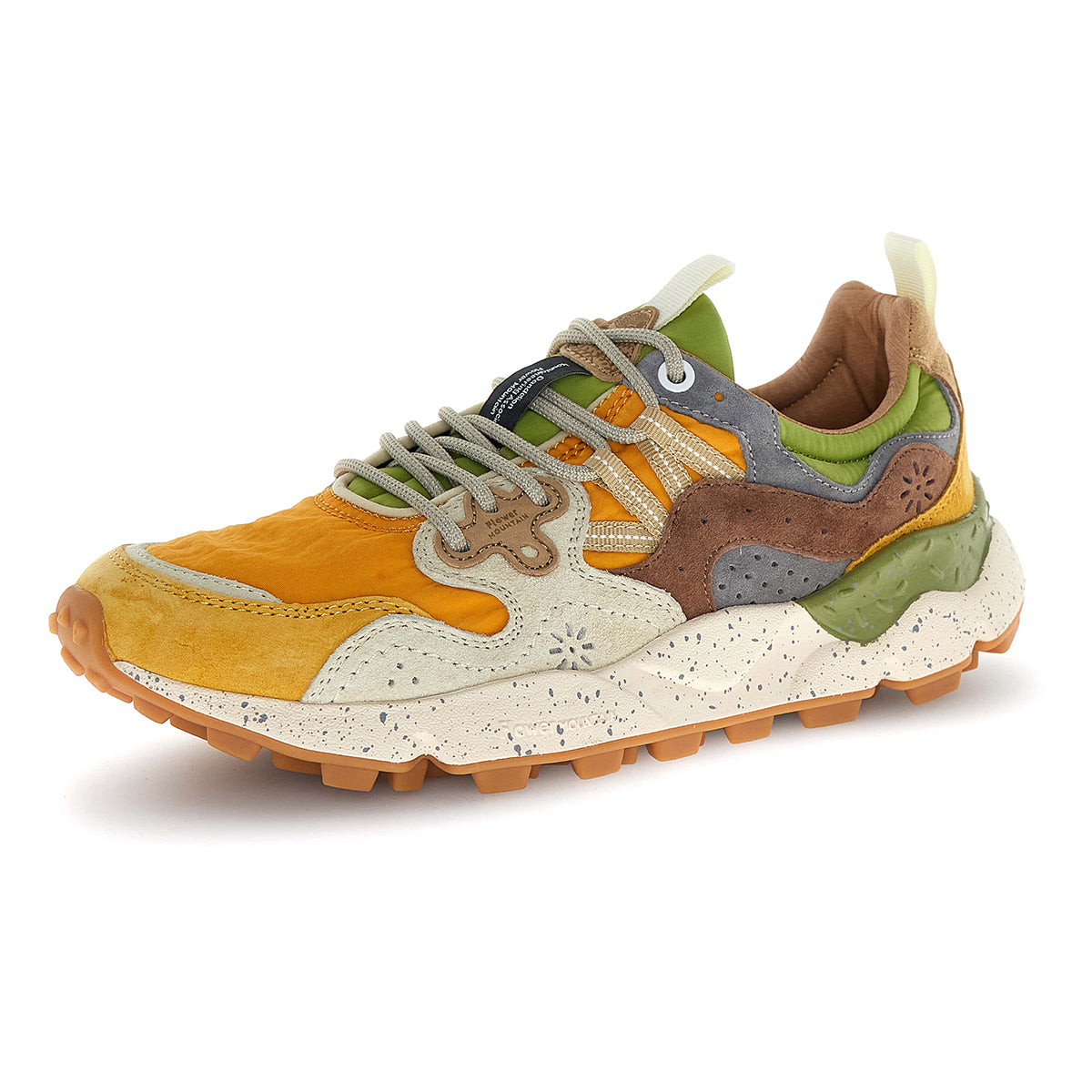 Yamano 3 Man Trainers - Ochre/Orange/Beige