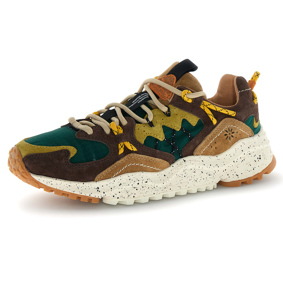 Yamabushi UNI Trainers - Dark Brown/Green Bottle/Zucca