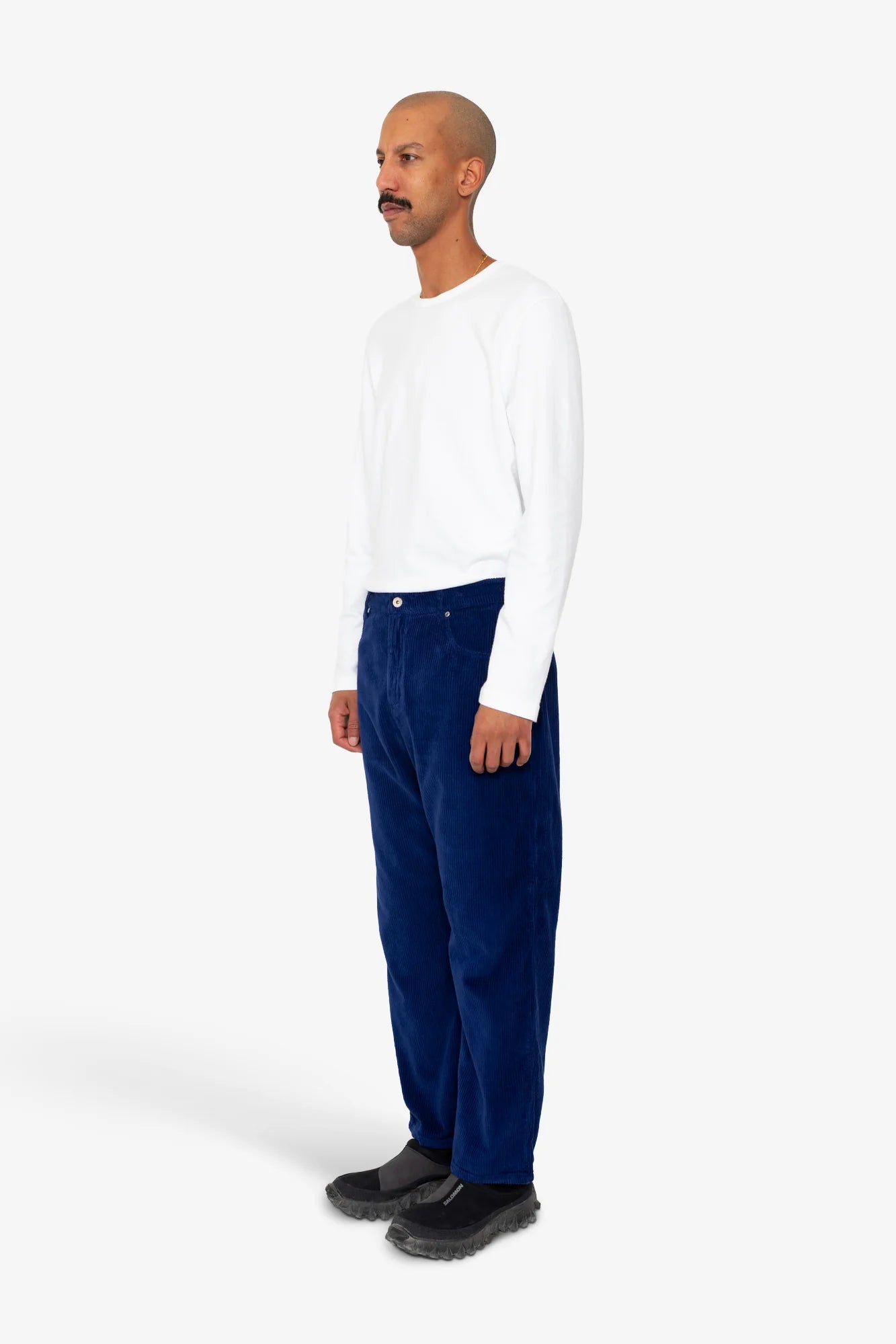 Barrel Leg Jean - Rich Navy Chunky Cord
