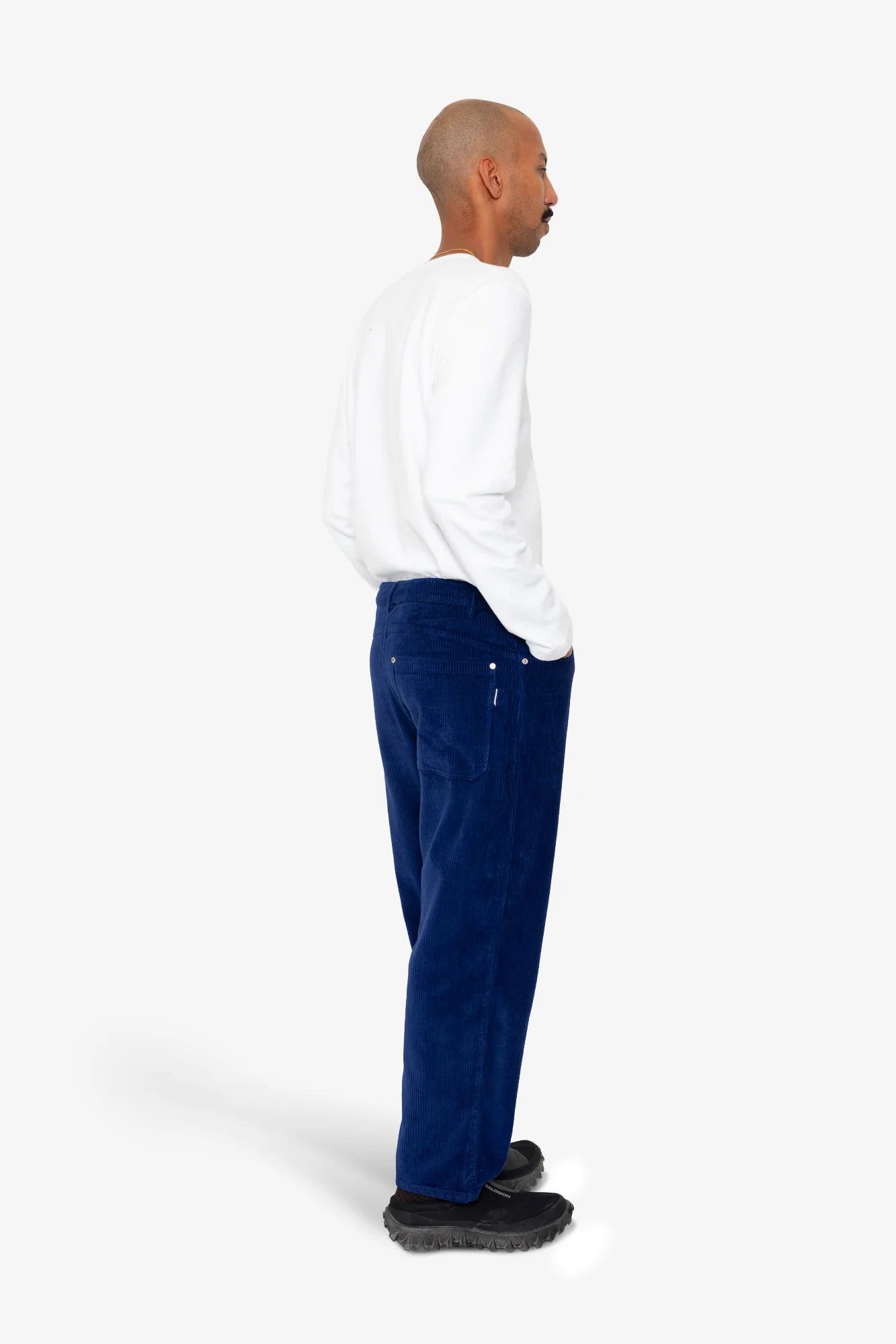 Barrel Leg Jean - Rich Navy Chunky Cord