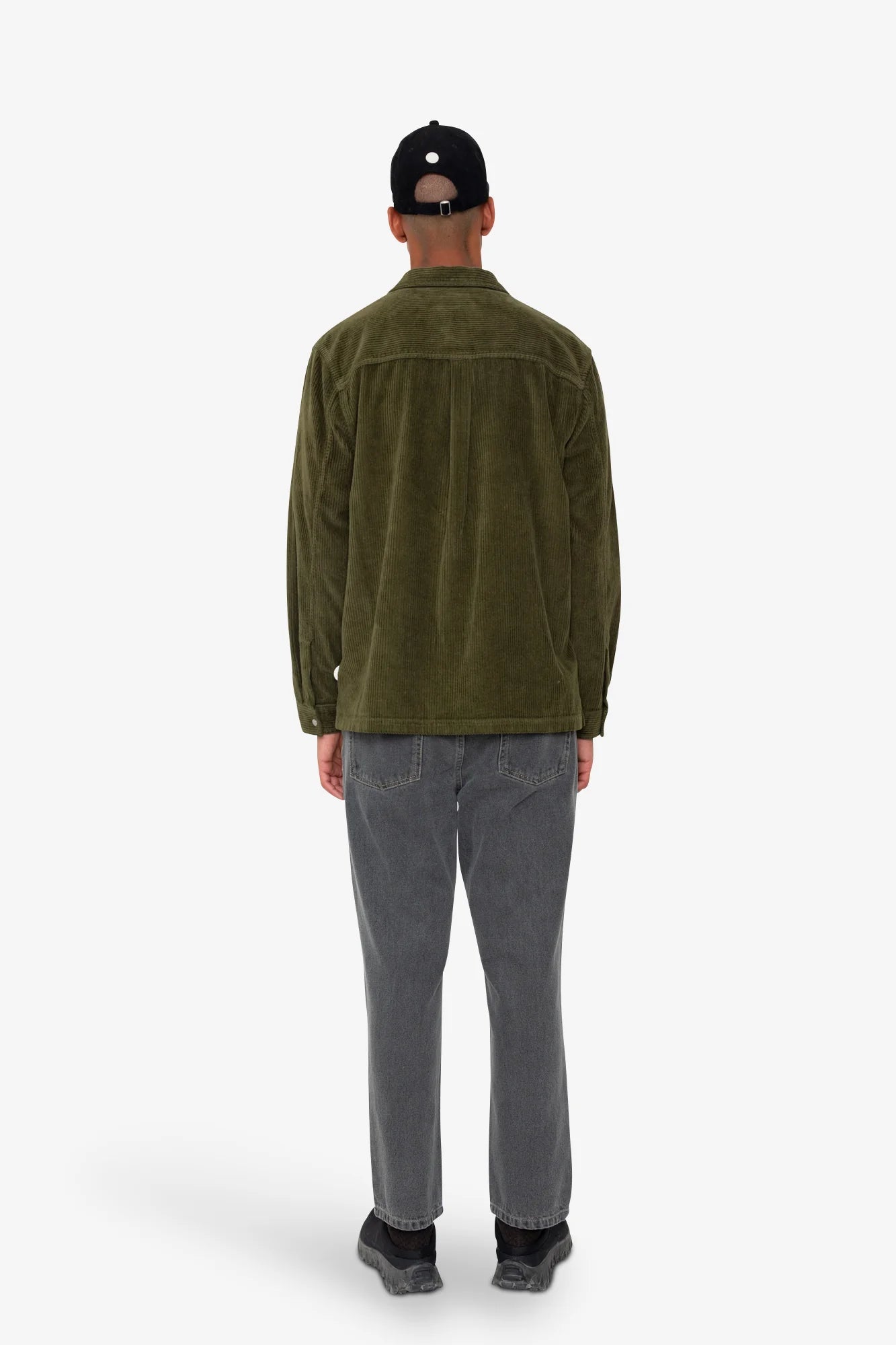 Patch Overshirt - Olive Chunky Cord