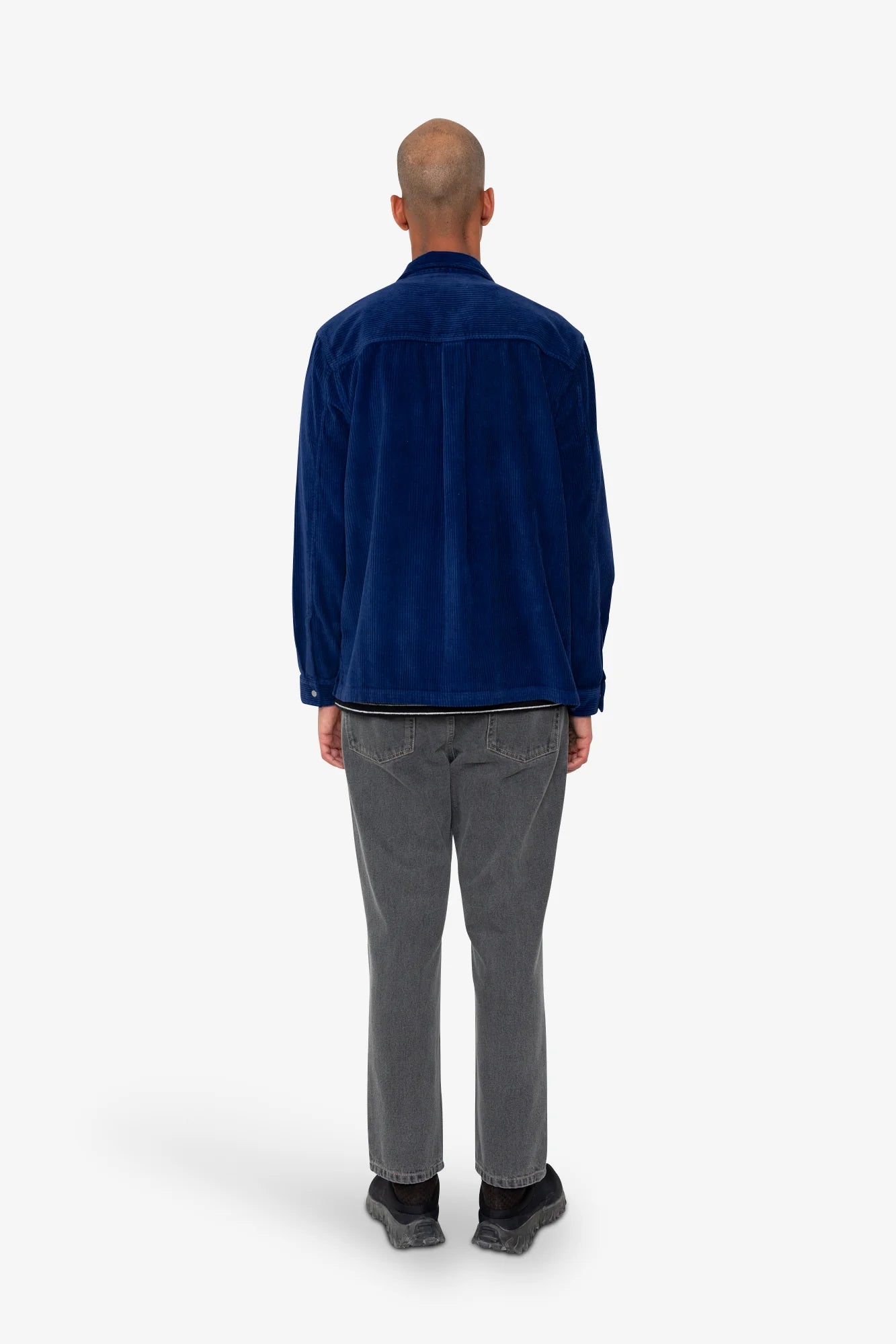 Patch Overshirt - Rich Navy Chunky Cord