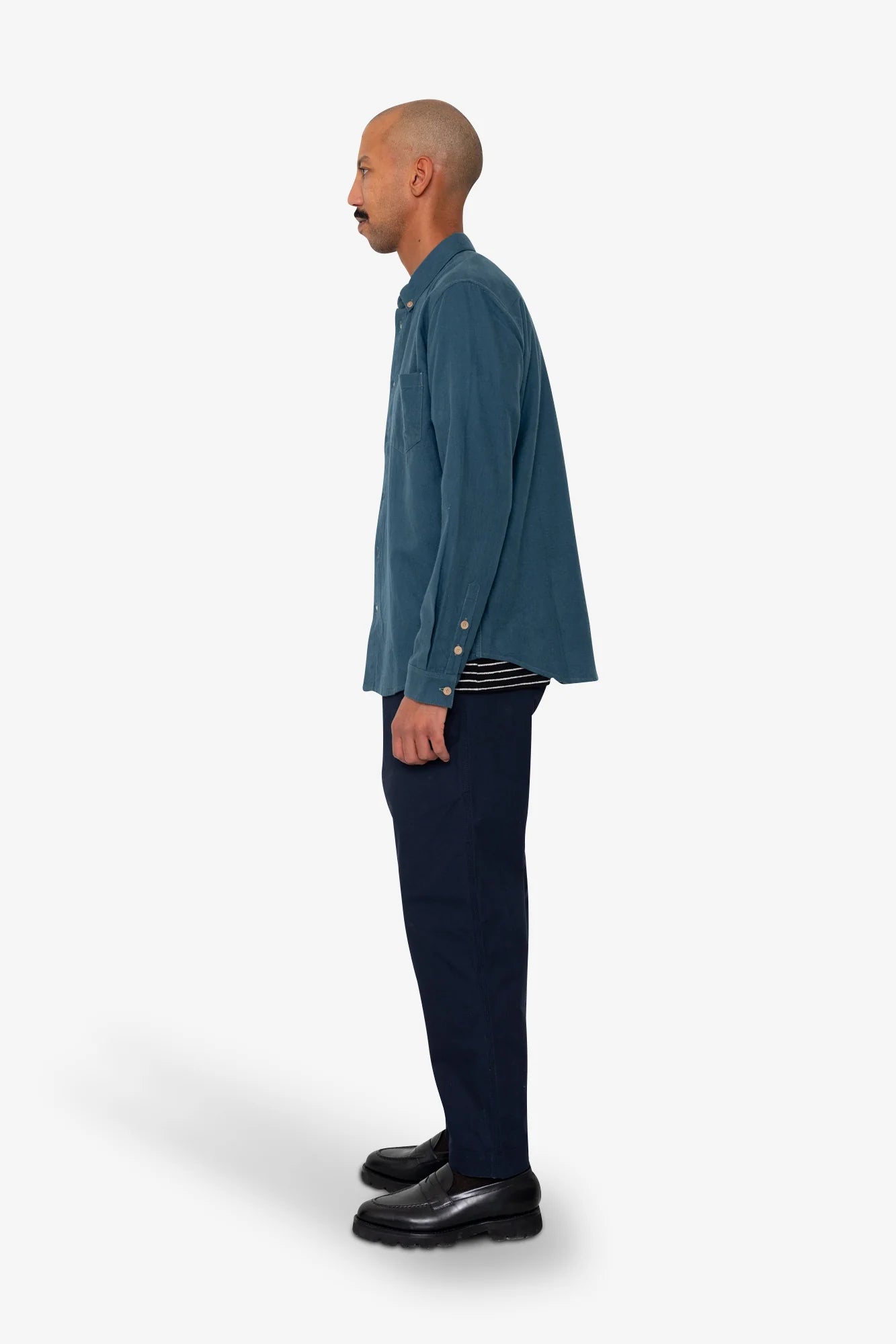Relaxed Fit Shirt - Storm Blue Flannel